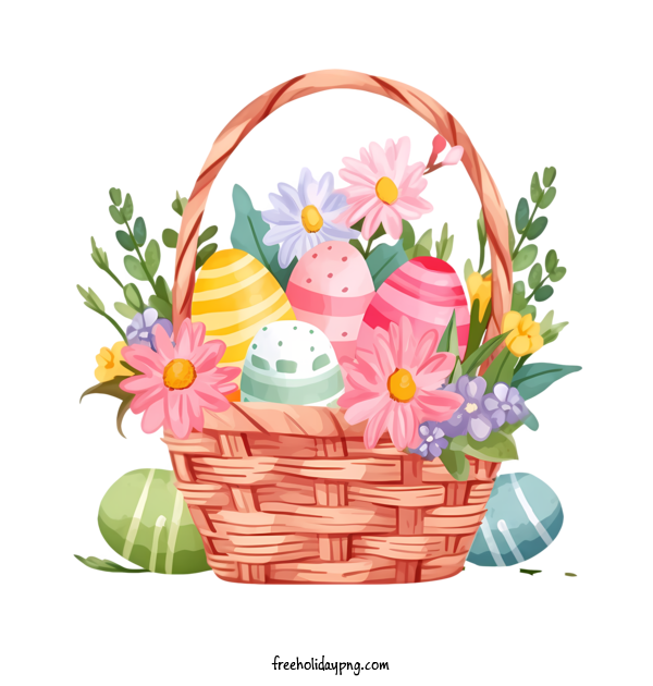 Transparent Easter Easter basket easter basket flowers for Easter basket for Easter