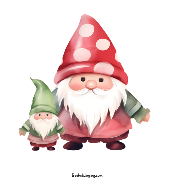 Transparent Christmas Christmas Gnome cartoon fairy for Christmas Gnome for Christmas
