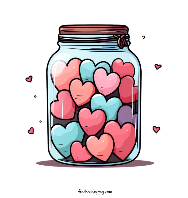 Transparent Valentine's Day mason jar heart mason jar for mason jar with heart for Valentines Day