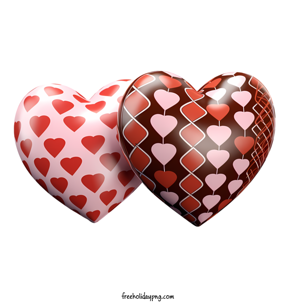 Transparent Valentine's Day Chocolates heart red for Chocolates for Valentines Day