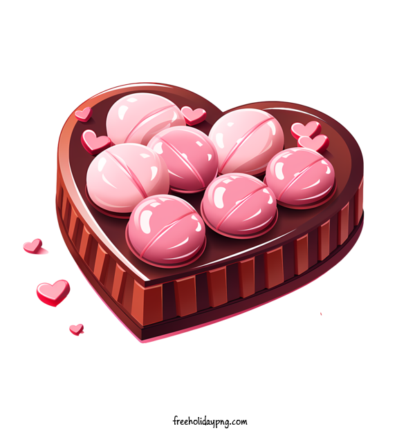 Transparent Valentine's Day Chocolates candy heart shape for Chocolates for Valentines Day