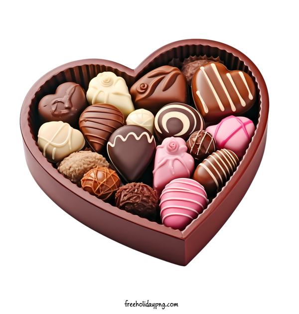 Transparent Valentine's Day Chocolates chocolate heart shape for Chocolates for Valentines Day