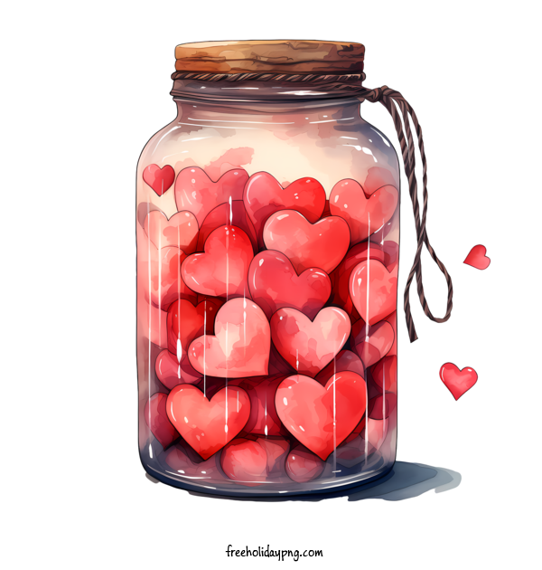Transparent Valentine's Day mason jar heart heart for mason jar with heart for Valentines Day