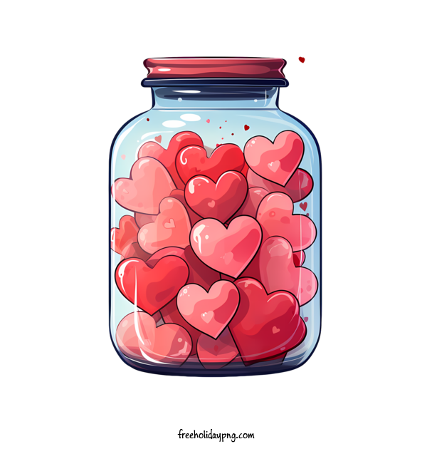 Transparent Valentine's Day mason jar heart hearts for mason jar with heart for Valentines Day