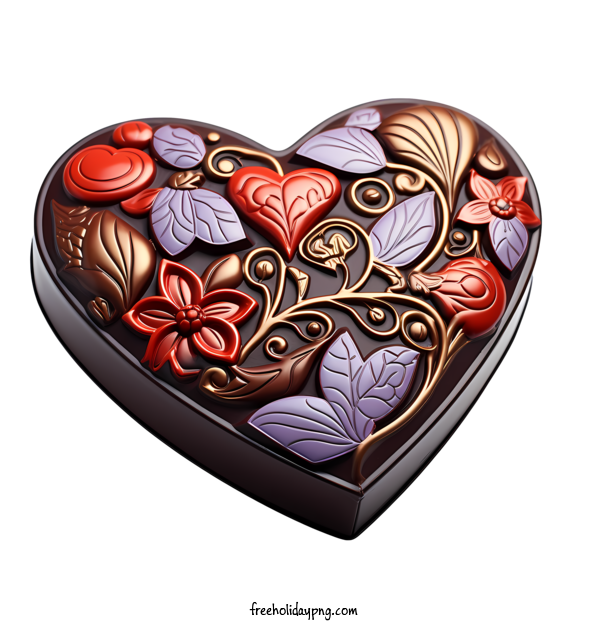 Transparent Valentine's Day Chocolates floral ornate for Chocolates for Valentines Day