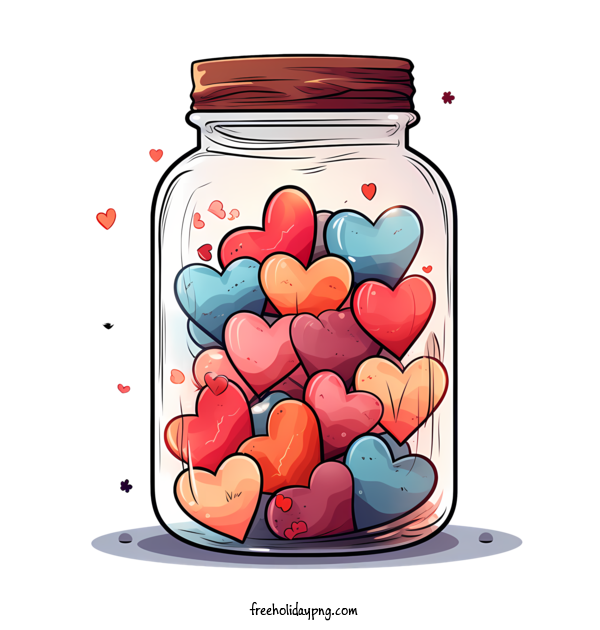Transparent Valentine's Day mason jar heart mason jar for mason jar with heart for Valentines Day