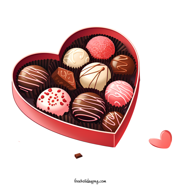 Transparent Valentine's Day Chocolates chocolate heart shape for Chocolates for Valentines Day